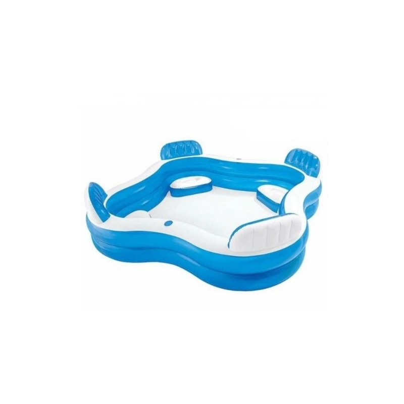 Надувний сімейний басейн з сидіннями, 229×229×66 см