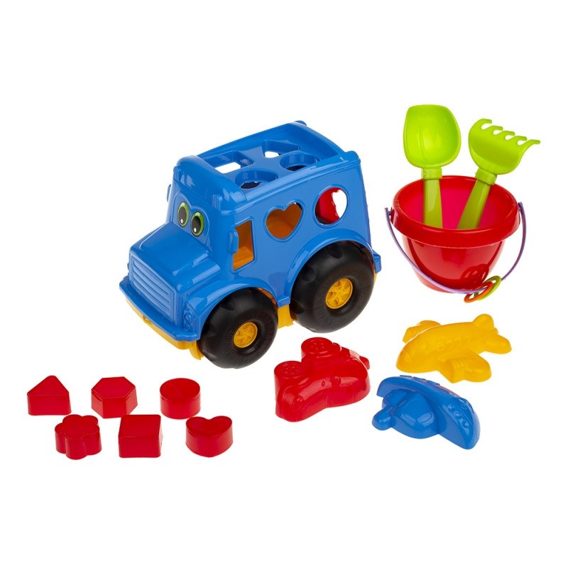 Сортер-автобус «Бусик» №3 Colorplast 0268 Синій