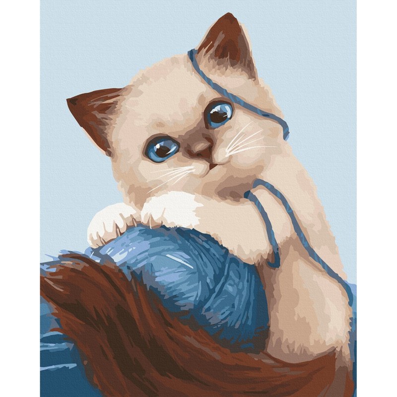 Картина за номерами «Гуйливе кошеня» Art Craft 30х40 см