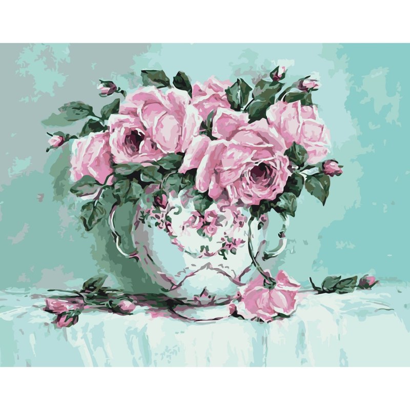 Картина за номерами «Трояндова свіжість» Art Craft 40х50 см