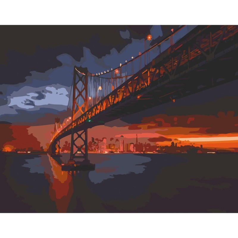 Картина за номерами «Golden Gate Bridge» Art Craft 40х50 см