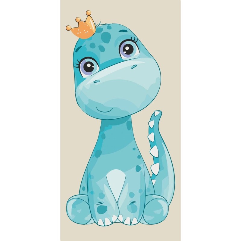 Картина за номерами «Cute dino» 40х80 см