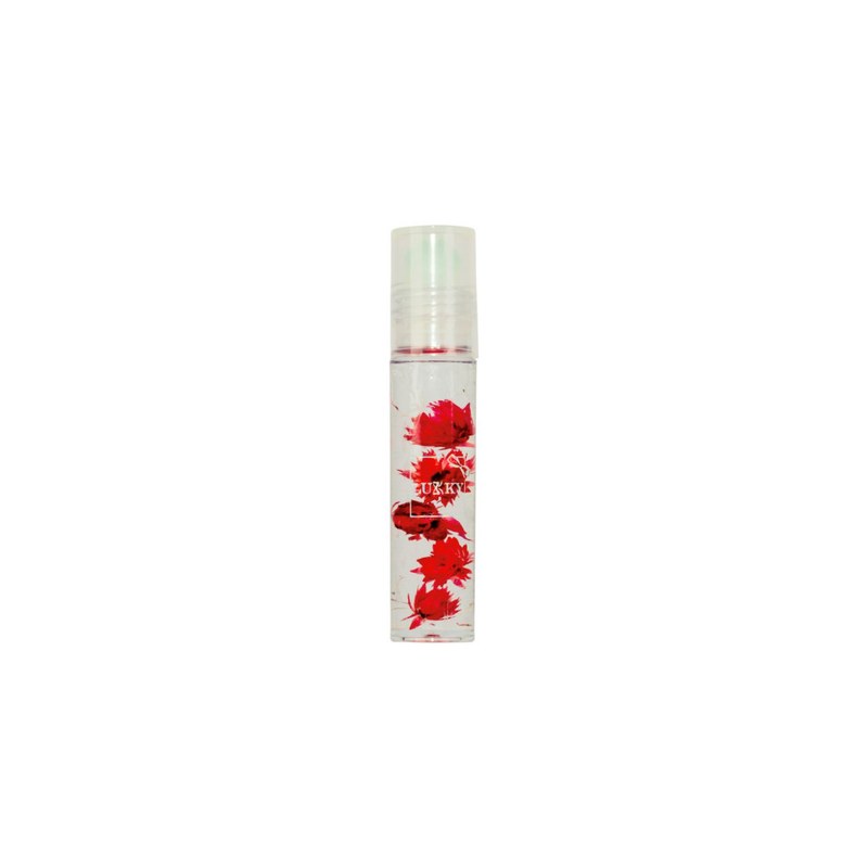Дитяча олійка-блиск для губ Aqua Fleur з червоними квітами