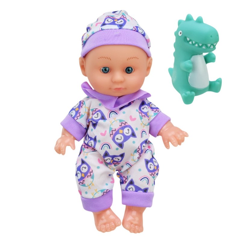 Дитяча Лялька-Пупс «Cute baby» з іграшкою Фіолетовий