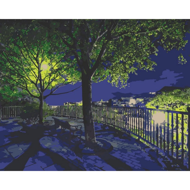 Картина за номерами «Вечірній парк» 40x50 см