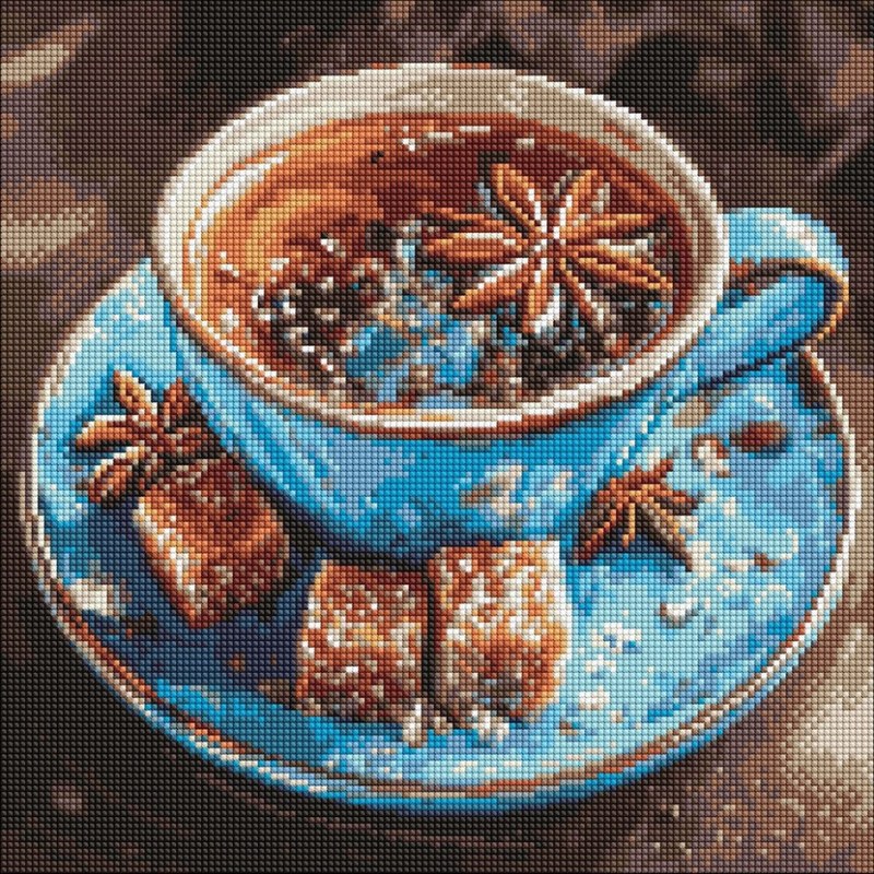 Алмазна мозаїка «Чай з анісом» ©art_selena_ua, 40х40 см