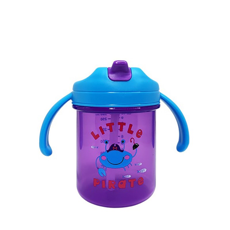 Дитячий поїльник з трубочкою «Little pirate» (Deep-Blue) 280 мл