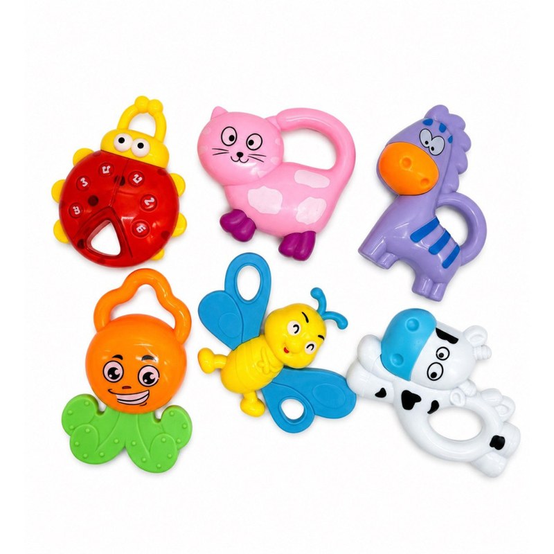 Набір дитячих брязкалець «Baby toys», у наборі 6 штук