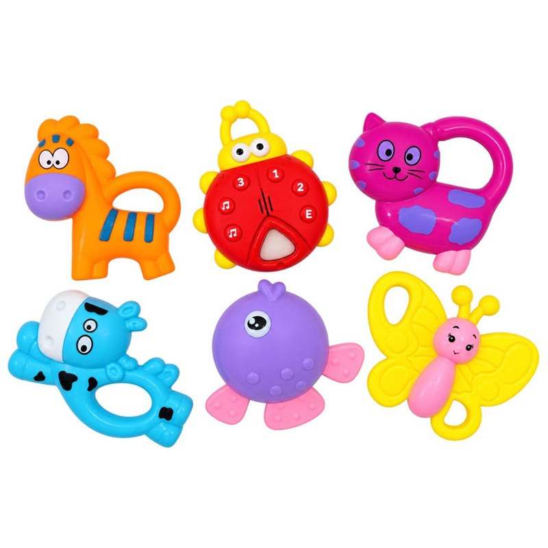 Набір дитячих брязкалець «Baby toys», у наборі 6 штук