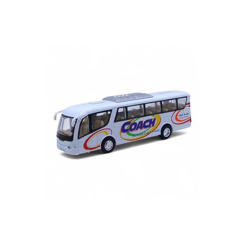 Інерційний автобус «Coach» (білий)