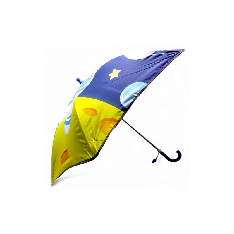 Парасолька тростина, поглиблений купол, світовідбиваючі смужки, свисток; висота — 66 см, діаметр купола — 77 см (синя)
