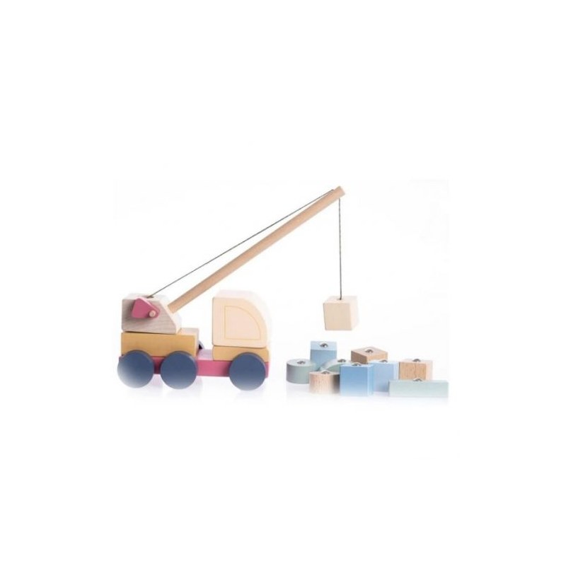 Машинка «Авто-кран» 2/Wooden toy «Crane truck» 2